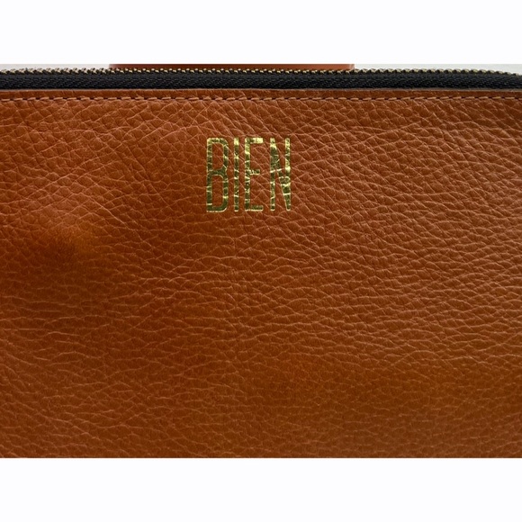 Madewell Brown Full Grain Leather Clutch Pouch BIEN - Picture 3 of 8